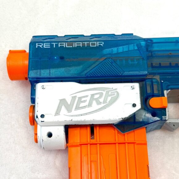 Nerf N-Strike Elite Retaliator Dart Blaster w/12 Dart Clip & Butt Ext Tested & W - Picture 6 of 12